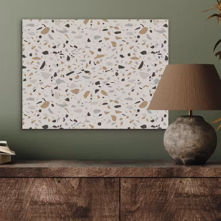 Terrazzo - Patroon - Staal PET vilt klein 837 -sfeer2