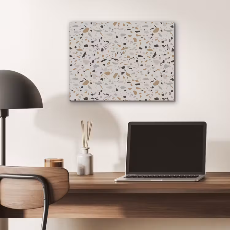 Terrazzo - Patroon - Staal PET vilt klein 837 -sfeer5