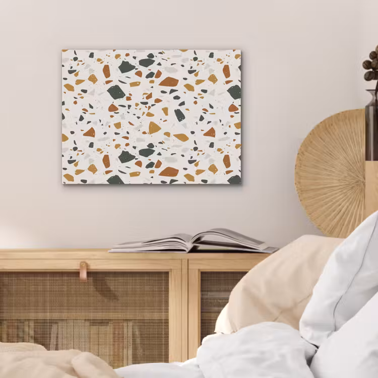 Terrazzo - Patroon - Wit - Terra PET vilt klein 837 -sfeer3