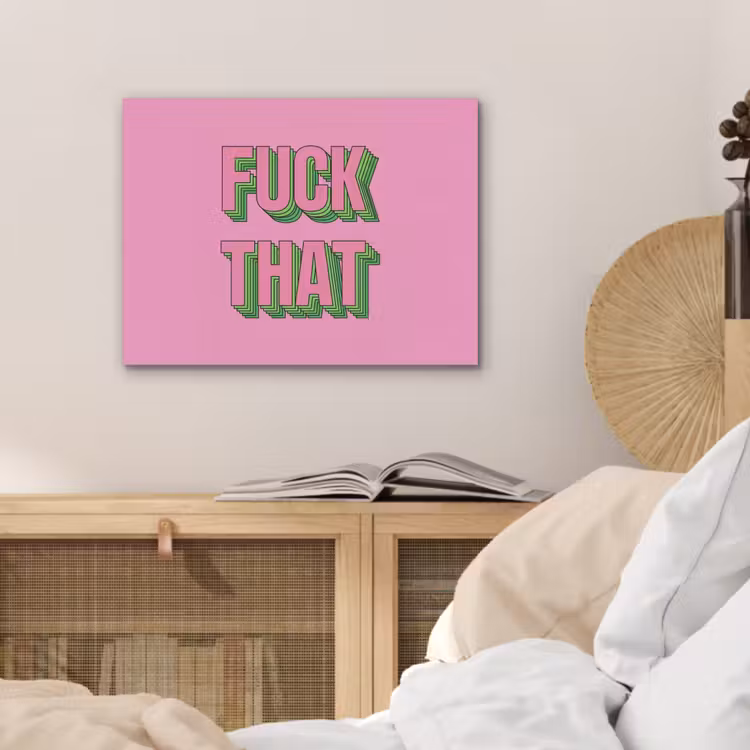 Tekst - Bold - Roze PET vilt klein -sfeer3