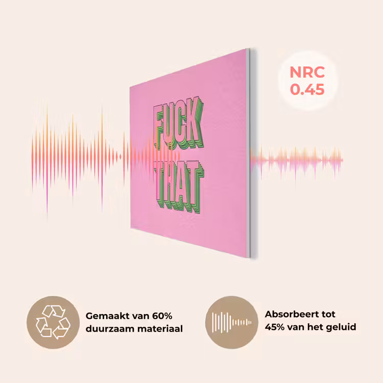 Tekst - Bold - Roze PET vilt klein -USP_NL