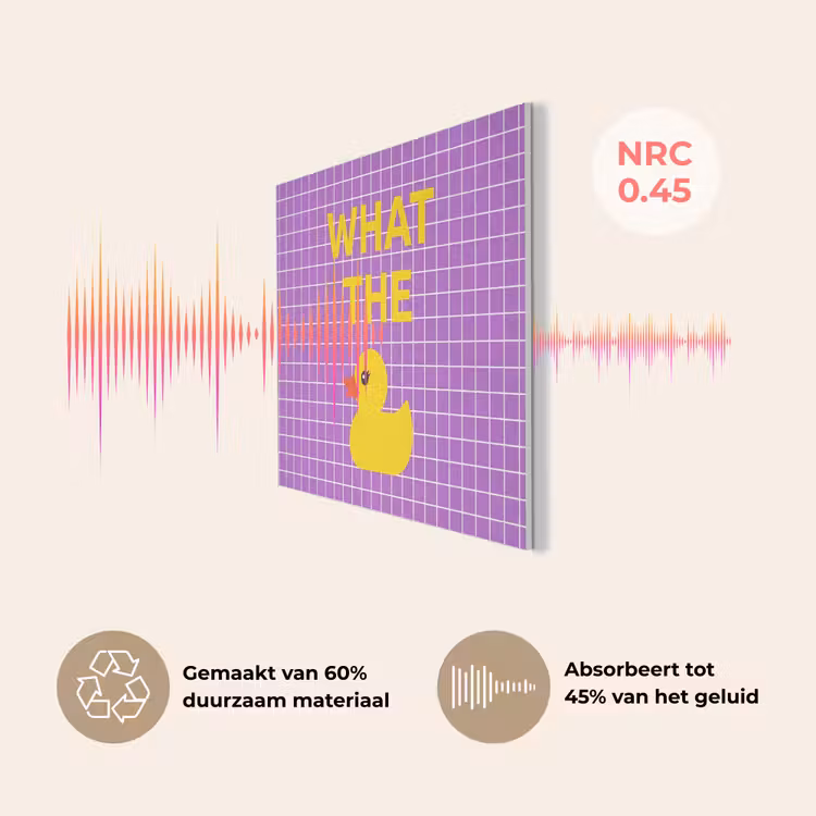 Tekst - Eend - Paars PET vilt klein -USP_NL