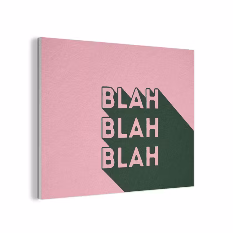 Tekst - Grafisch - Groen - Schaduw PET vilt klein -3d