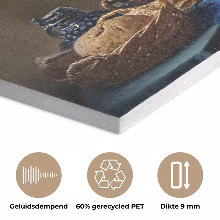 Het melkmeisje - Kunst - Oude meesters - Vermeer PET vilt klein -closeup_NL