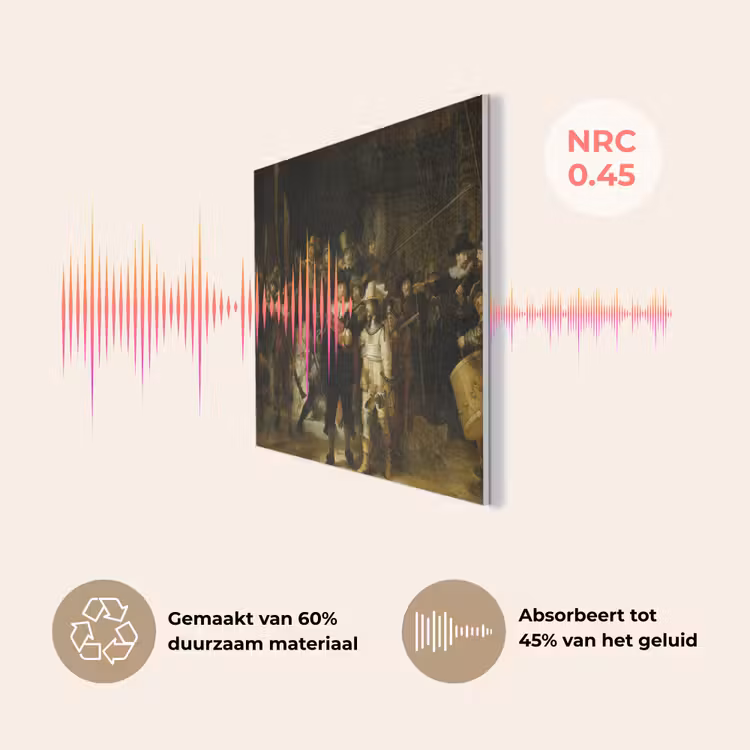 De Nachtwacht - Kunst - Oude meesters - Rembrandt PET vilt klein -USP_NL