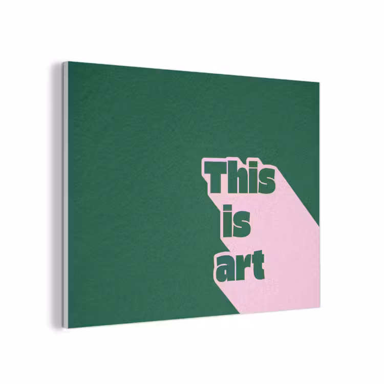 This is art - Schaduw - Roze PET vilt klein -3d