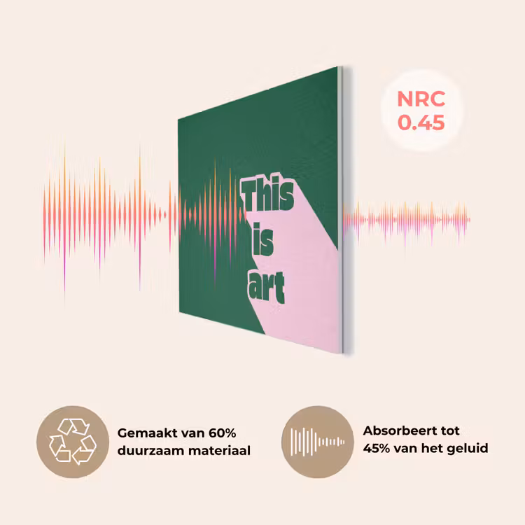 This is art - Schaduw - Roze PET vilt klein -USP_NL