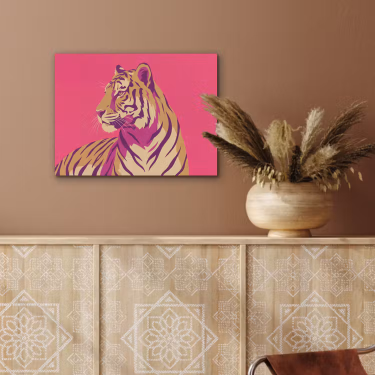Tijger - Modern - Neon PET vilt klein -sfeer4