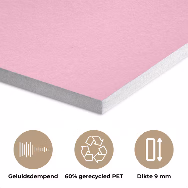 Toedeloe - Roze - Minimalistisch PET vilt klein -closeup_NL
