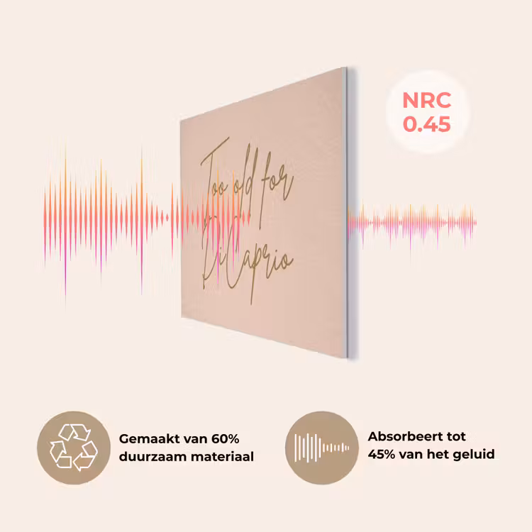 Too old for dicaprio - Roze - Groen PET vilt klein -USP_NL