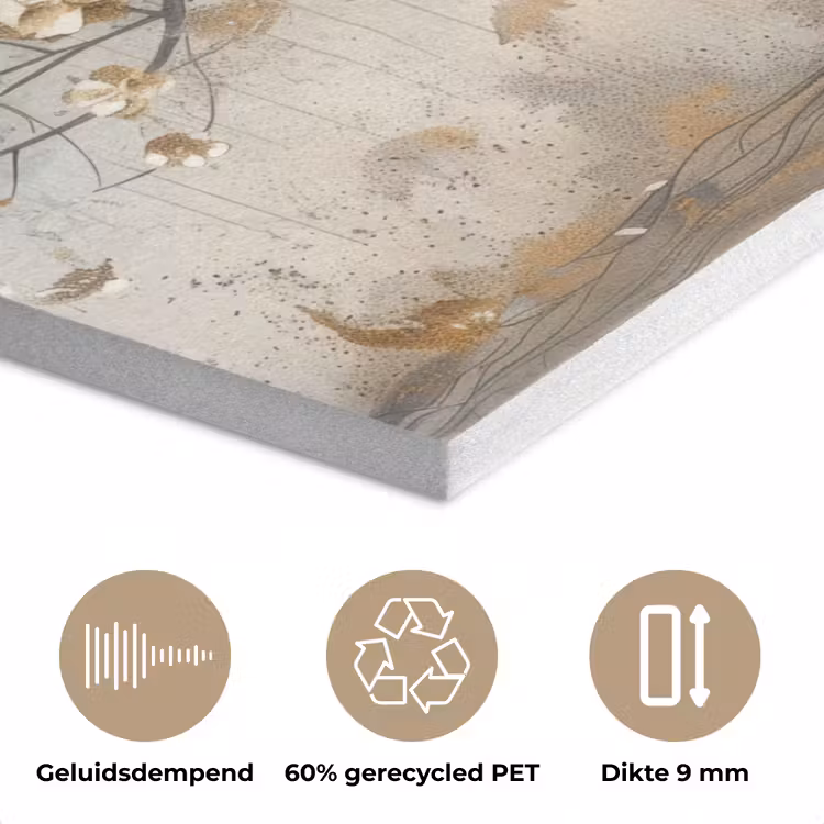Boom - Beige - Goud - Verflook - Grijs PET vilt klein -closeup_NL