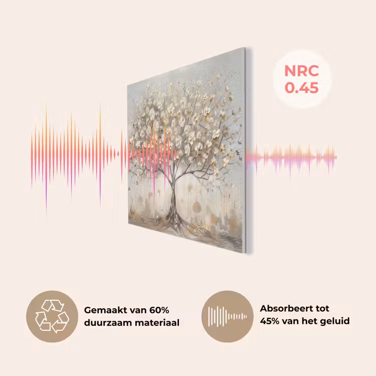 Boom - Beige - Goud - Verflook - Grijs PET vilt klein -USP_NL