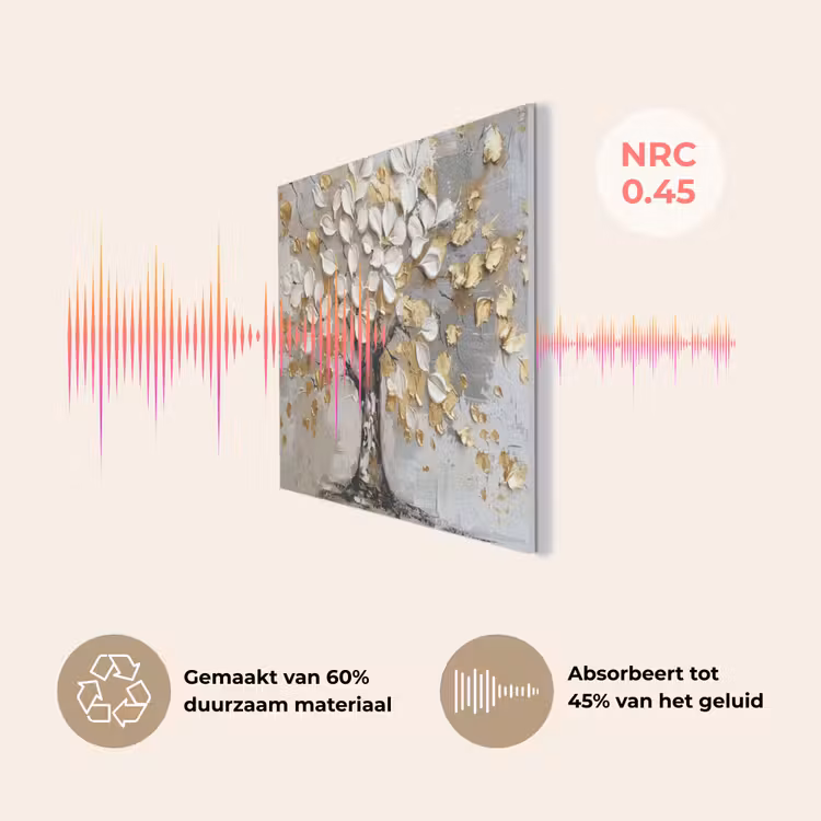 Boom - Beige - Grijs - Goud - Abstract PET vilt klein -USP_NL