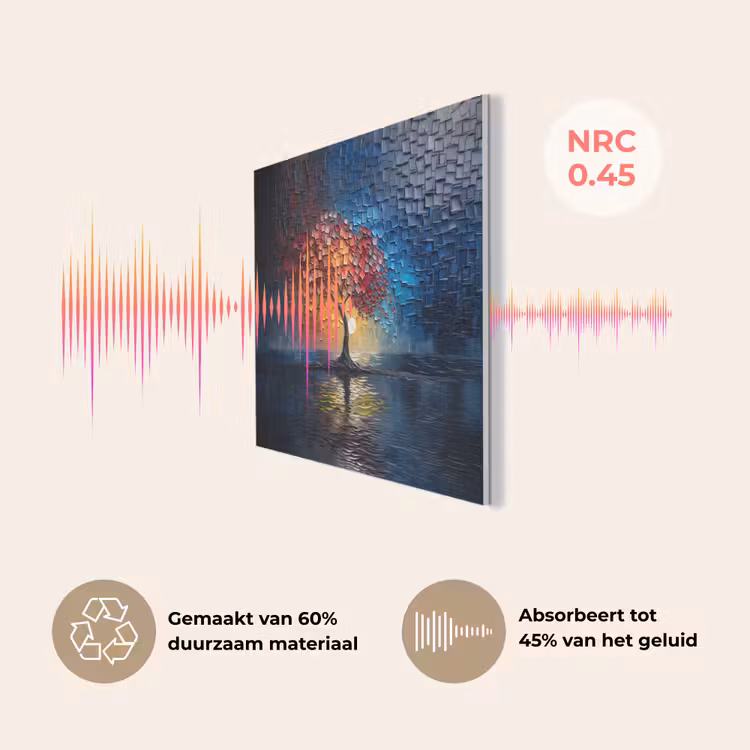Boom - Blauw - Bladeren - Vakken PET vilt klein -USP_NL