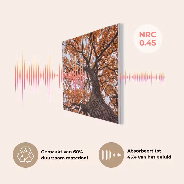 Boom - Bladerdak - Herfst - Oranje - Sfeervol PET vilt klein -USP_NL