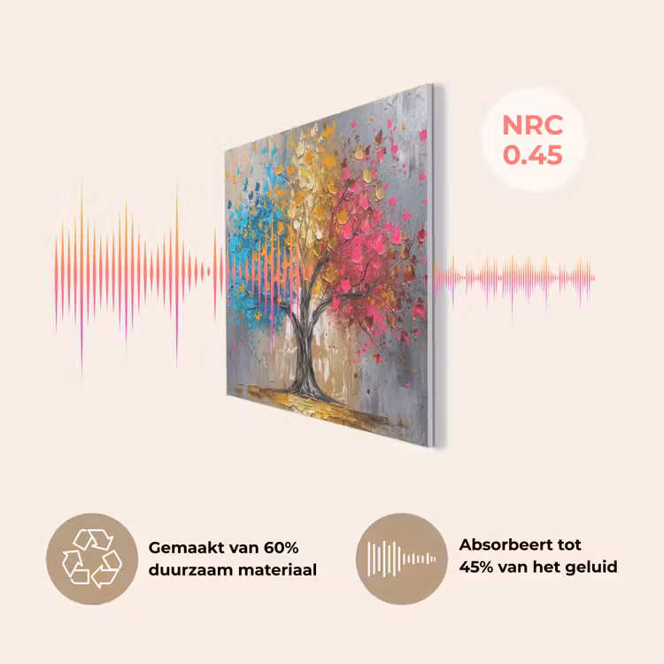 Boom - Kleurrijk - Grijs - Modern PET vilt klein -USP_NL