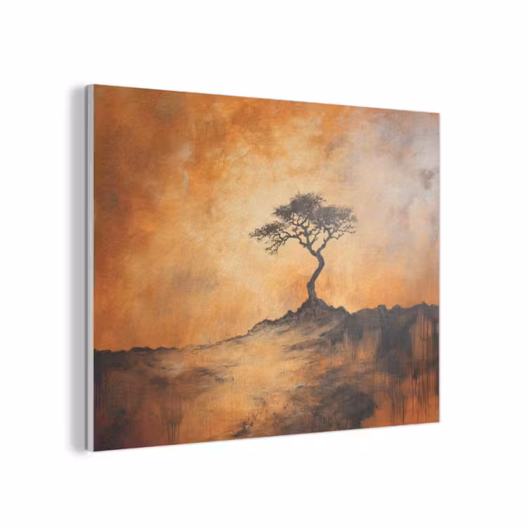 Boom - Landschap - Oranje PET vilt klein -3d