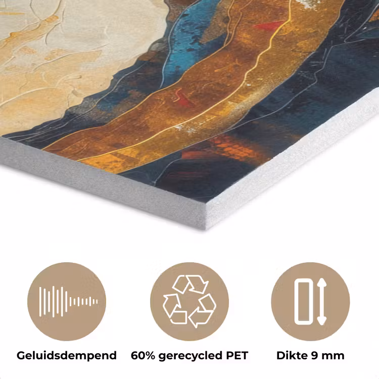 Boom - Natuur - Goud - Modern PET vilt klein -closeup_NL