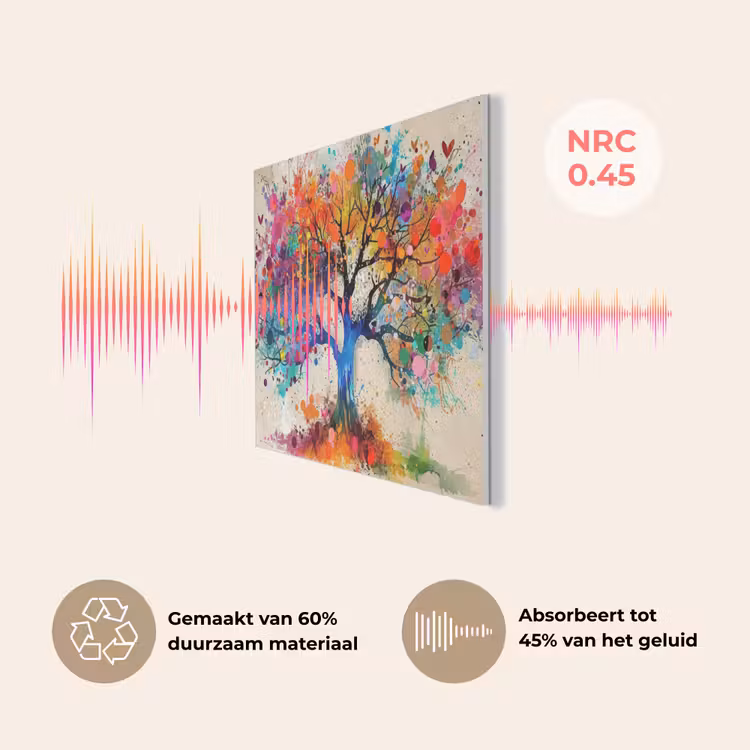 Levensboom - Natuur - Kleurrijk - Boom PET vilt klein -USP_NL