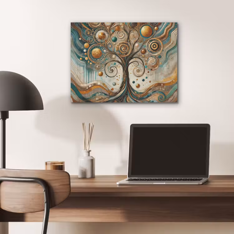 Levensboom - Boom - Abstract - Modern PET vilt klein -sfeer5