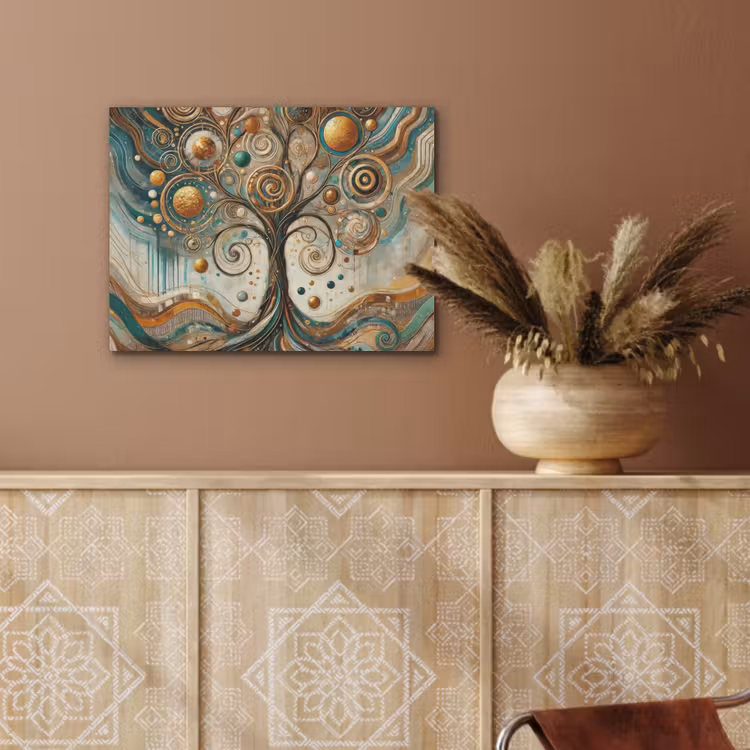 Levensboom - Boom - Abstract - Modern PET vilt klein -sfeer4