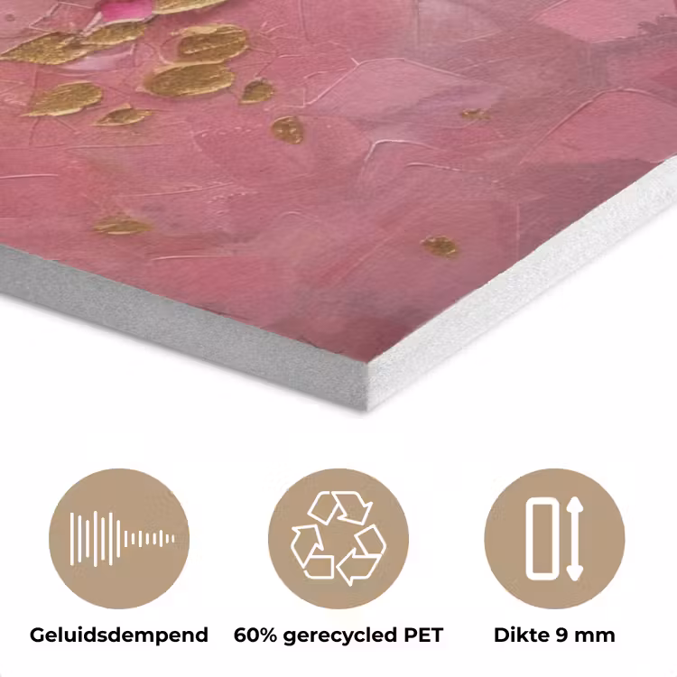 Boom - Roze - Goud - Modern PET vilt klein -closeup_NL