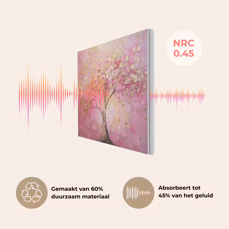 Boom - Roze - Goud - Modern PET vilt klein -USP_NL