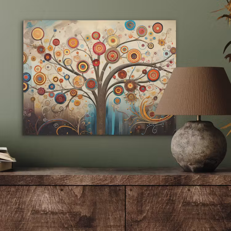 Boom - Tree of life - Kleur PET vilt klein -sfeer2