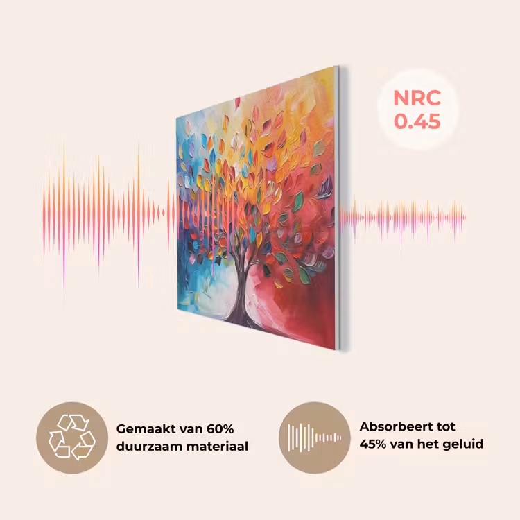 Boom - Levensboom - Kleurrijk - Abstract PET vilt klein -USP_NL