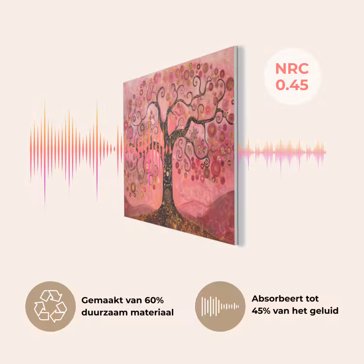Boom - Levensboom - Roze - Goud PET vilt klein -USP_NL