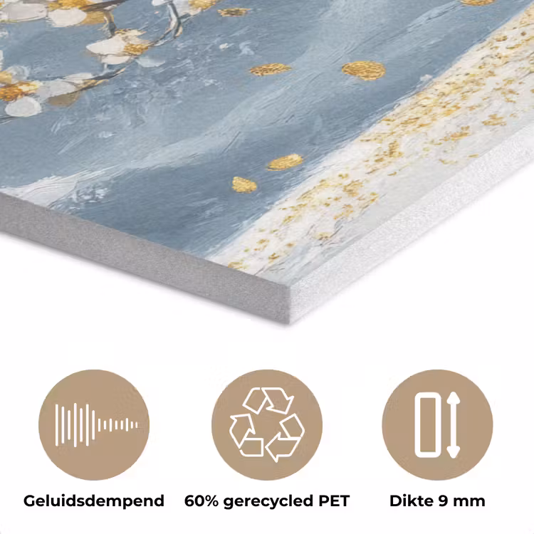 Boom - Winter - Levensboom - Modern - Goud PET vilt klein -closeup_NL