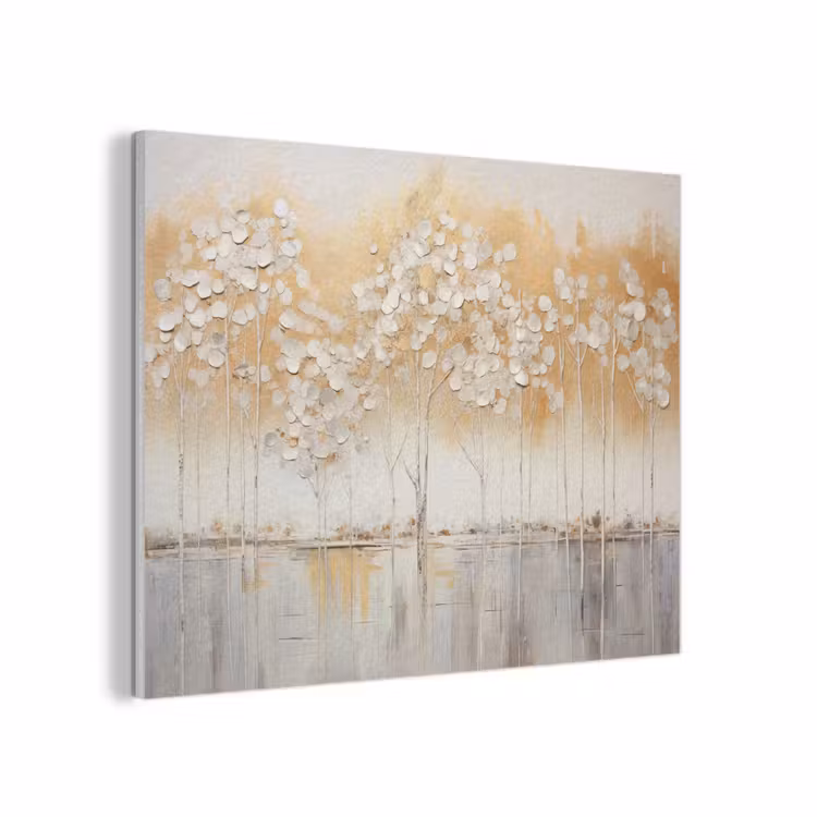 Bomen - Kunst - Acryl - Natuur PET vilt klein -3d
