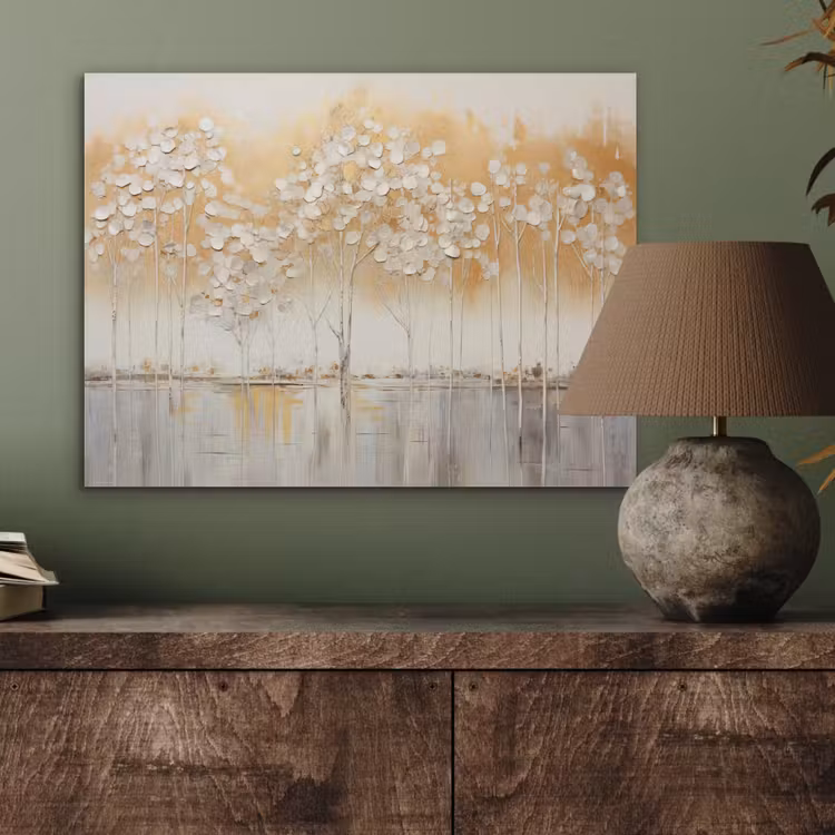 Bomen - Kunst - Acryl - Natuur PET vilt klein -sfeer2