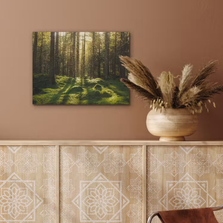 Bomen - Bos - Mos - Planten - Zon - Natuur PET vilt klein -sfeer4