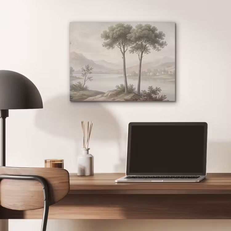 Bomen - Meer - Bergen - Illustratie PET vilt klein -sfeer5