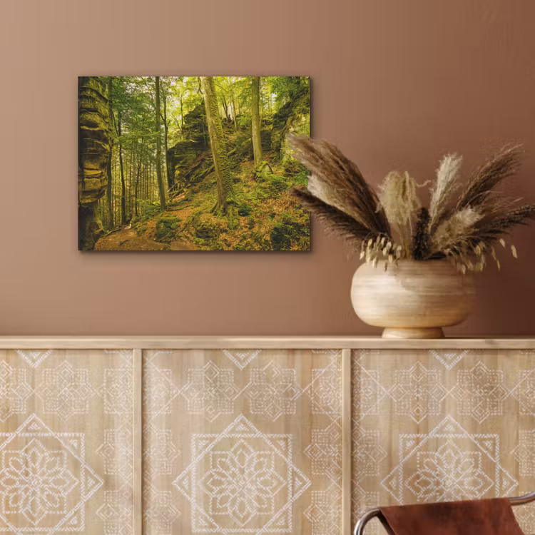 Bomen - Steen - Bos - Natuur - Planten PET vilt klein -sfeer4