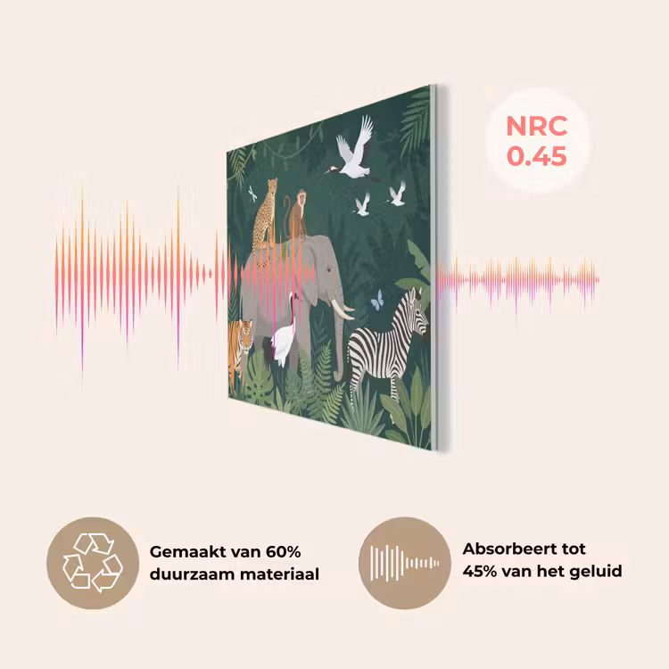 Tropisch - Jungle - Groen PET vilt klein -USP_NL
