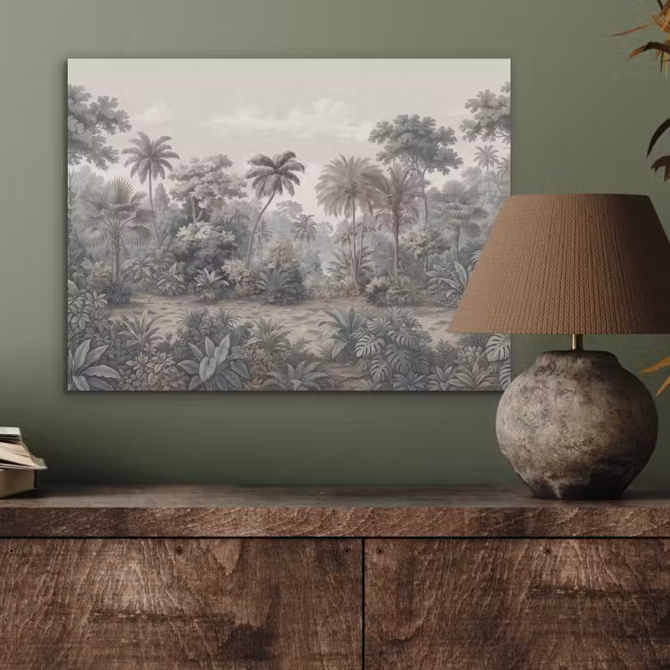 Tropisch - Landschap - Illustratie PET vilt klein -sfeer2