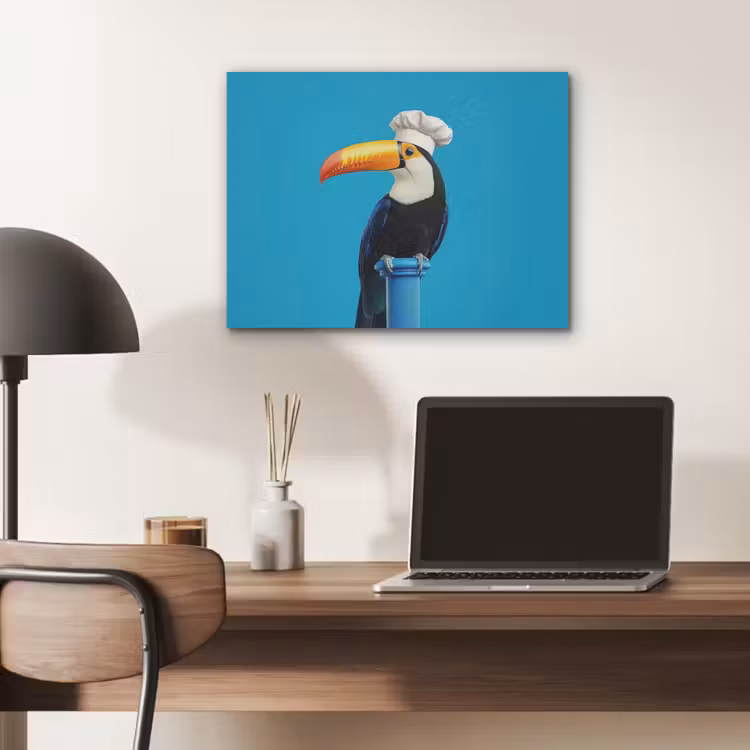 Tucan - Sokkel - Vogel - Koksmuts PET vilt klein -sfeer5
