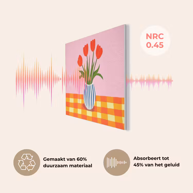 Tulpen - Roze - Vaas PET vilt klein -USP_NL