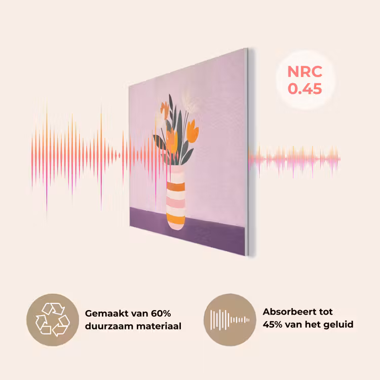 Tulpen - Vaas - Strepen - Paars PET vilt klein -USP_NL