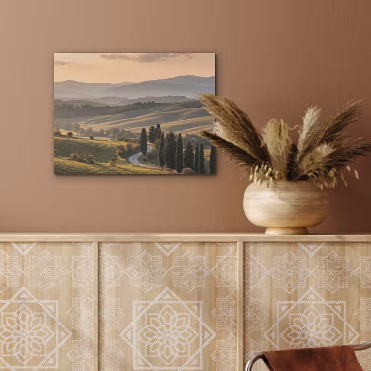 Toscaans - Landschap - Heuvels PET vilt klein -sfeer4