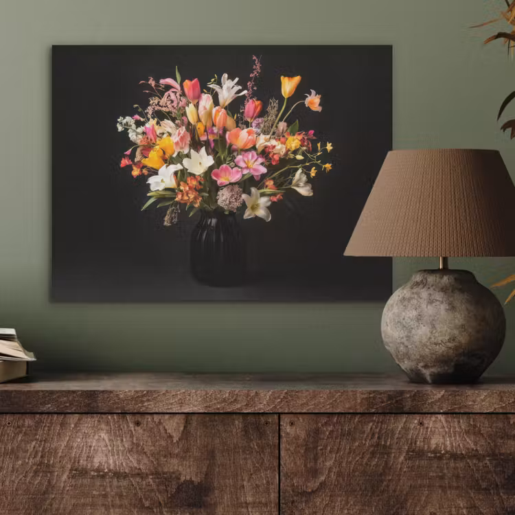 Vaas - Bloemen - Tulpen PET vilt klein -sfeer2