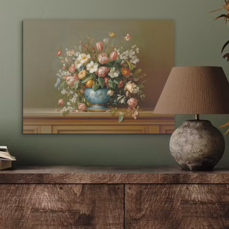 Vaas - Pastel - Kleuren - Bloemen PET vilt klein -sfeer2