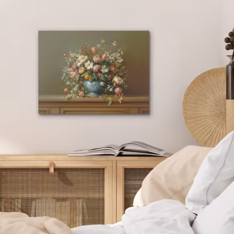 Vaas - Pastel - Kleuren - Bloemen PET vilt klein -sfeer3