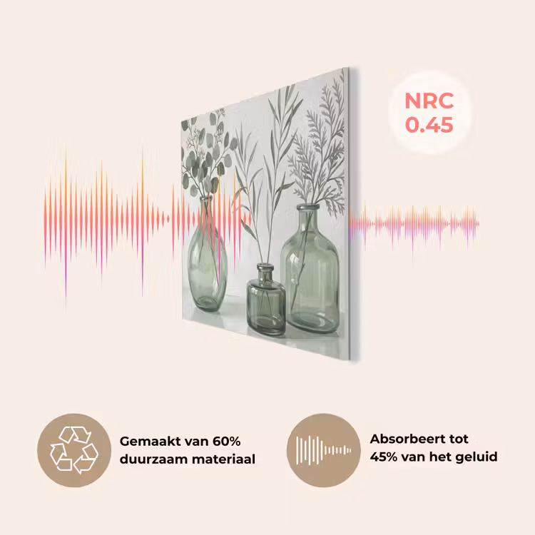 Vazen - Bladeren - Groen PET vilt klein -USP_NL