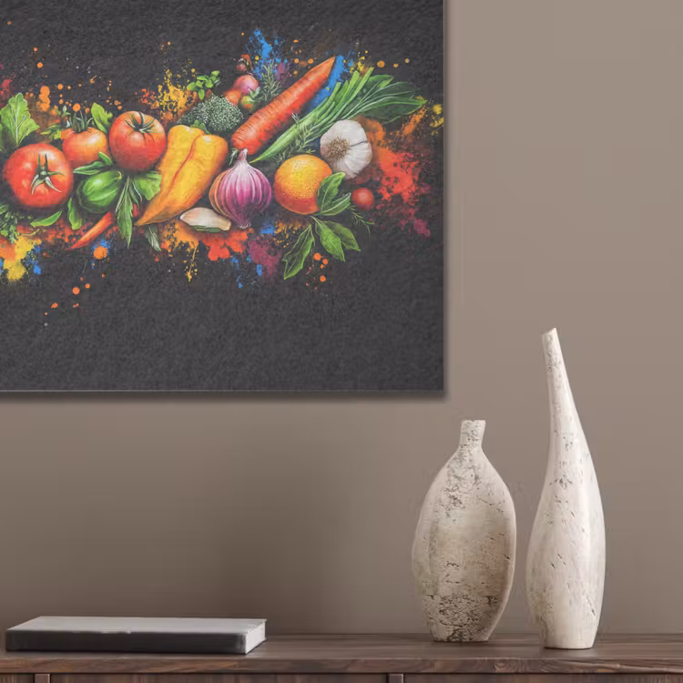 Groente - Eten - Kruiden - Graffiti - Koken PET vilt klein -sfeer6_closeup