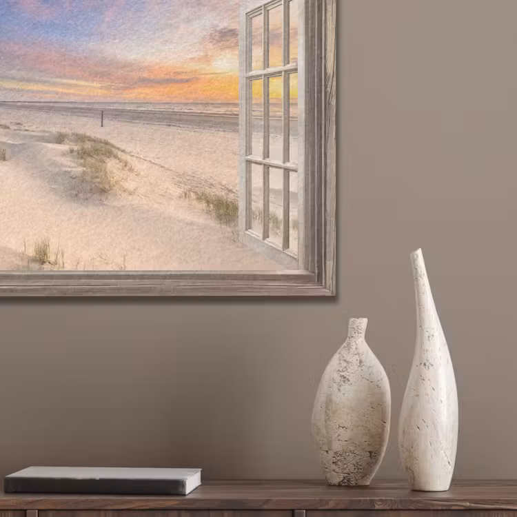Doorkijk - Strand - Duinen - Natuur - Landschap PET vilt klein -sfeer6_closeup