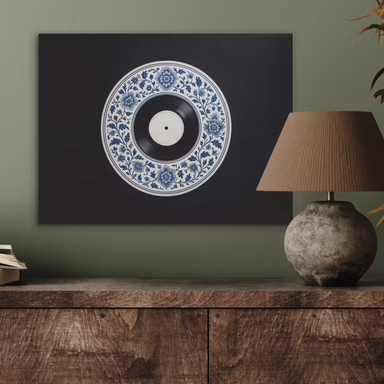 Vinyl - LP - Delfts Blauw - Muziek PET vilt klein -sfeer2