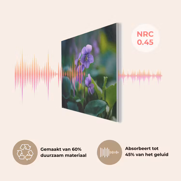 Viooltjes - Paars - Bloem - Bladeren PET vilt klein -USP_NL